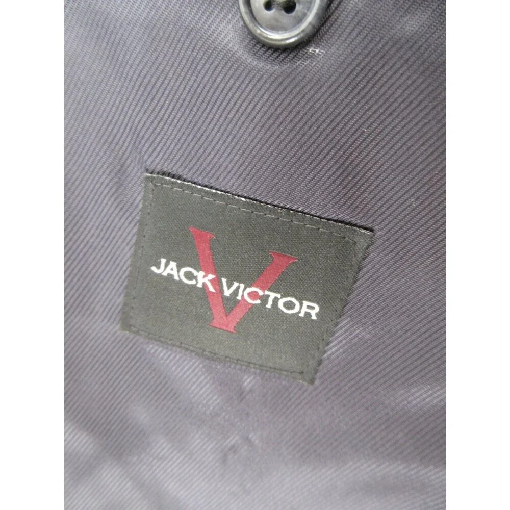 Jack Victor Sport Coat 38 Wool Blazer Striped Classic Y2K Jacket Union